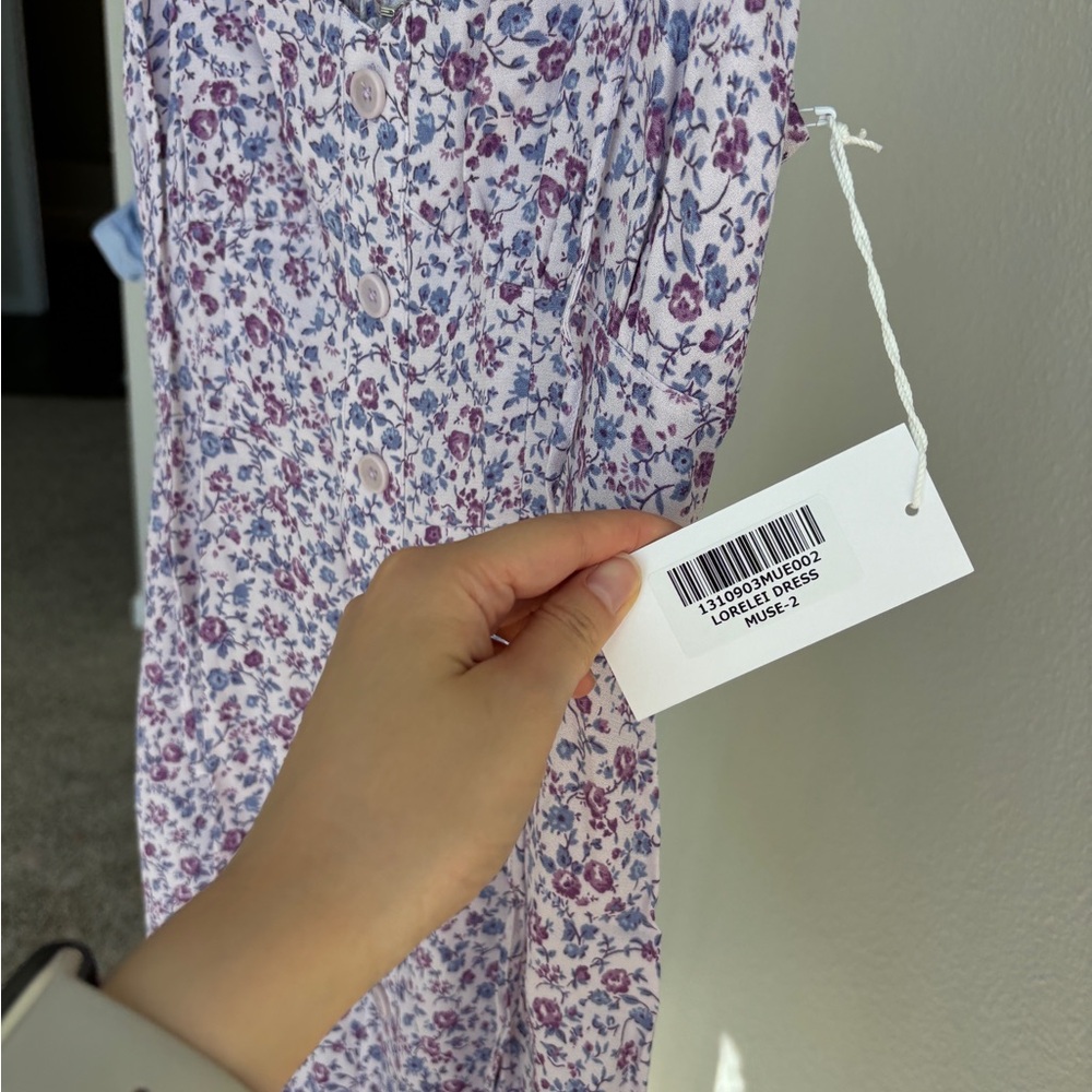 NWT Reformation Lorelei Dress Size 2 in Muse - Picture 6 of 7